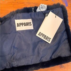 Apparis Midnight Blue Faux Fur Scarf